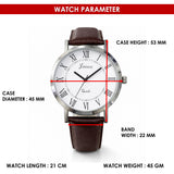 Jainx Corporate Gift Leather Strap Analog Wrist Watch for Men -JM7248