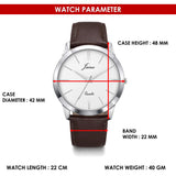 Jainx Brown Corporate Executive Gift Analog Wrist Watch for Men - JM7249