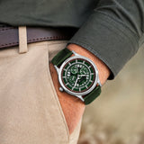 Jainx Transparent Skeleton Dial Leather Strap Analog Wrist Watch for Men - JM7254