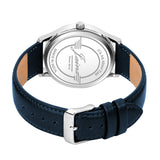 Jainx Transparent Skeleton Dial Leather Strap Analog Wrist Watch for Men - JM7255