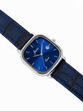 Jainx JM7263 blue dial blue strap square analog watch for men