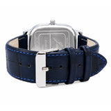 Jainx JM7263 blue dial blue strap square analog watch for men
