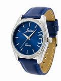 Jainx Sun-Ray Blue Dial Leather Band Analog Watch for Men - JM7265