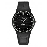 Jainx Slim Black Leather Band Analog Wrist Watch for Men - JM7267