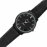 Jainx Slim Black Leather Band Analog Wrist Watch for Men - JM7267