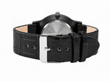 Jainx Slim Black Leather Band Analog Wrist Watch for Men - JM7267