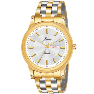 Jainx Premium Day & Date Feature White Dial Analogue Watch For Men - JM1176 - Jainx Store