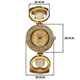 Jainx Princess Bracelet Golden Dial Analog Watch For Women - JW512