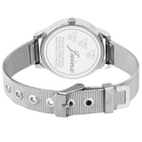 Jainx Silver Day & Date Function Steel Mesh Chain Analog Watch - For Women JW596