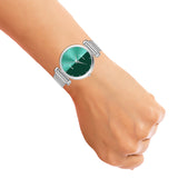 Jainx Green Dial Steel Mesh Chain Analog Watch - For Women JW673