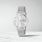 Jainx JW687 Silver Dial Steel Mesh Chain Analog Watch - For Women
