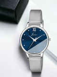 Jainx Blue Dial Steel Mesh Chain Analog Watch - For Women JW8510