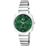 Jainx Green Steel Chain Analog Wrist Watch for Women - JW8542