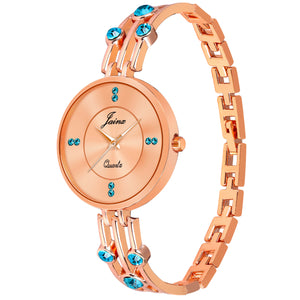 Jainx Rose Gold Bracelet Analog Wrist Watch for Women - JW8543 - Jainx Store