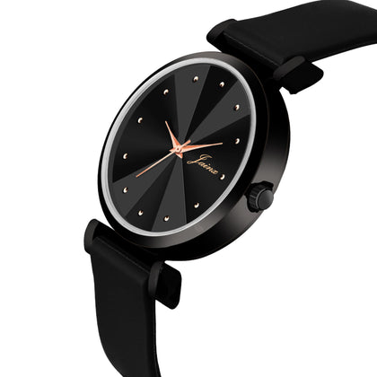 Jainx Black Silicone Band Analog Wrist Watch For Women - JW8552
