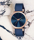 Jainx Blue Dial Silicone Band Analog Wrist Watch For Women - JW8553