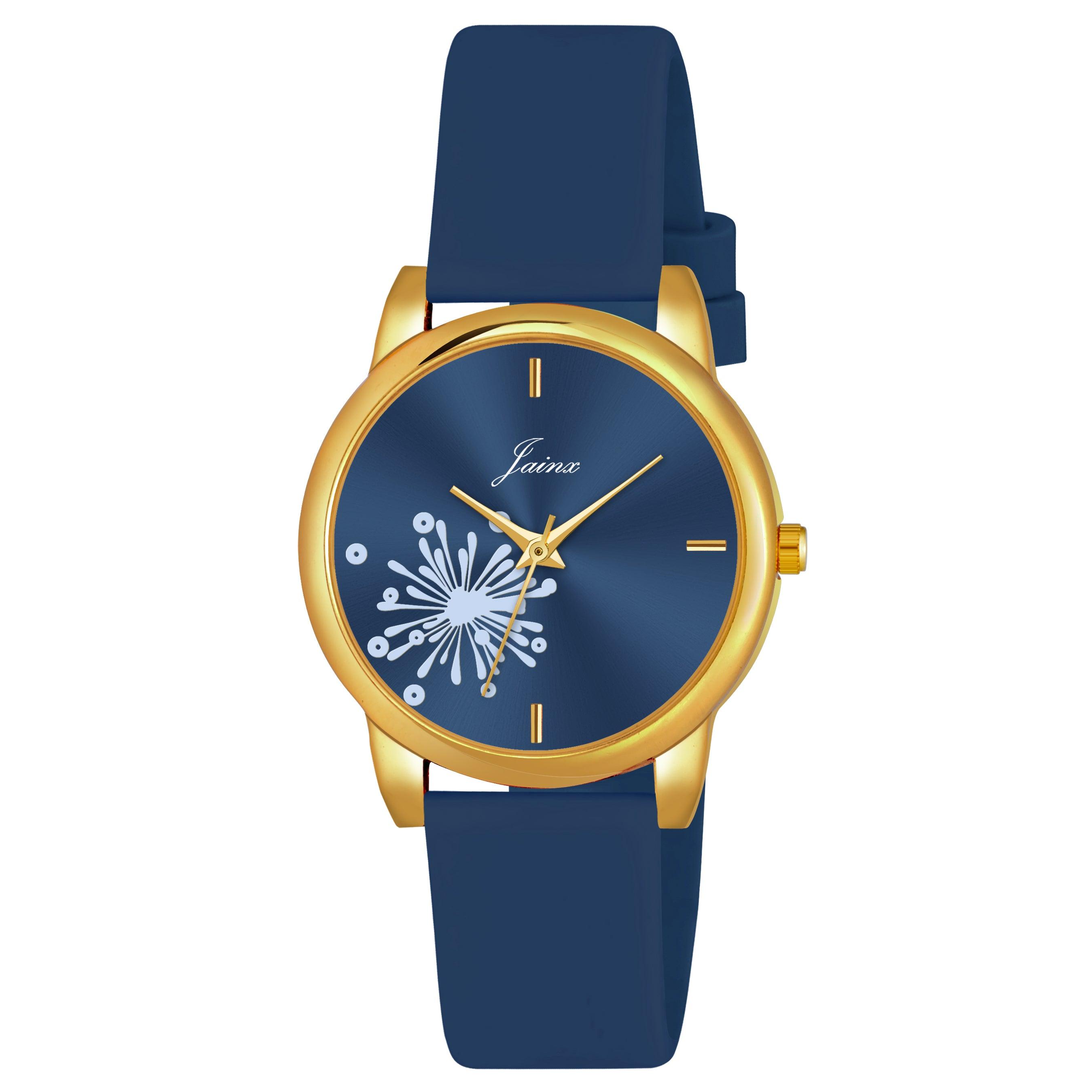 Jainx Blue Dial Silicone Band Analog Wrist Watch for Women - JW8562 - Jainx Store