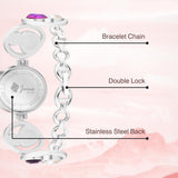 Jainx Mother Of Pearl Dial Bracelet Chain Analog Watch For Women - JW8563