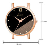 Jainx Golden Mesh Chain Analog Wrist Watch For Women - JW8567