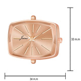 Jainx Princess Bracelet Rose Gold Dial Analog Watch For Women - JW8589