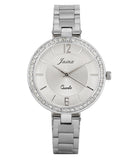 Silver Chain Silver  Dial Analog Wrist Watch For Women