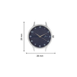 Jainx Blue Dial Mesh Steel Chain Analog Watch - For Women JM8596