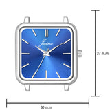 Jainx Blue Dial Steel Mesh Silver Chain Analog Watch - For Women JW8602