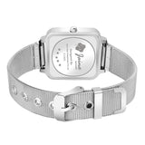 Jainx Blue Dial Steel Mesh Silver Chain Analog Watch - For Women JW8602