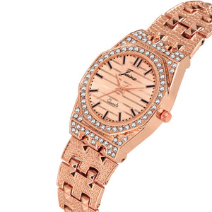 Jainx Rose Gold Bracelet Style Analog Wrist Watch for Women