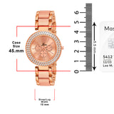 Jainx Rose Gold Bracelet Gift Set Combo with Analog Watch - for Women (JGS004)