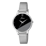 Jainx Black Dial Steel Mesh Chain Analog Watch for Women JW8636