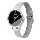 Jainx Black Dial Steel Mesh Chain Analog Watch for Women JW8636