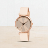 Jainx Beige Silicone Band Analog Watch for Women JW8637