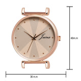 Jainx Beige Silicone Band Analog Watch for Women JW8637