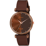 Jainx Brown Silicone Band Analog Watch for Women JW8638