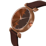 Jainx Brown Silicone Band Analog Watch for Women JW8638