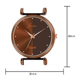 Jainx Brown Silicone Band Analog Watch for Women JW8638