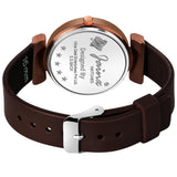 Jainx Brown Silicone Band Analog Watch for Women JW8638