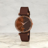 Jainx Brown Silicone Band Analog Watch for Women JW8638