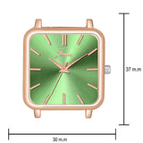 Jainx Green Dial Mesh Rose Gold Magnet Chain Analog Watch for Women JW8639