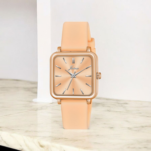 Jainx Rose Gold Silicone Band Analog Watch for Women JW8640