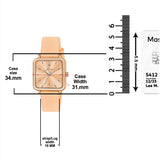 Jainx Rose Gold Silicone Band Analog Watch for Women JW8640