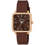 Jainx Brown Silicone Band Analog Watch for Women JW8641