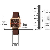 Jainx Brown Silicone Band Analog Watch for Women JW8641