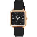 Jainx Black Silicone Band Analog Watch for Women JW8642