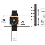 Jainx Black Silicone Band Analog Watch for Women JW8642