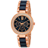 Jainx Rose Gold Bracelet Style Analog Blue Wrist Watch for Women