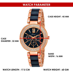 Jainx Blue Bracelet Gift Set Combo with Analog Watch - for Women