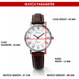 Jainx Corporate Gift Leather Strap Analog Wrist Watch for Women - JW8654