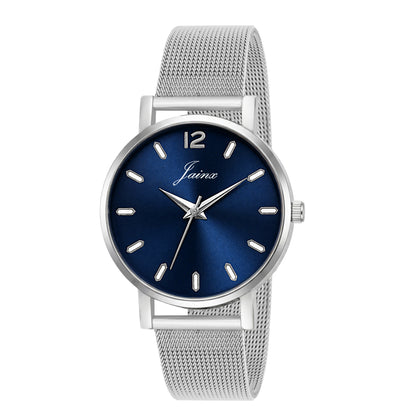 Jainx Silver Mesh Design Steel Chain Analog Wrist Watch for Women & Girls - JW8656